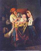 Ferdinand Georg Waldmuller Mothers joy France oil painting artist